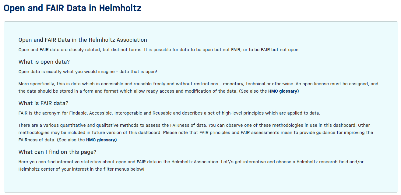 Overview of the page